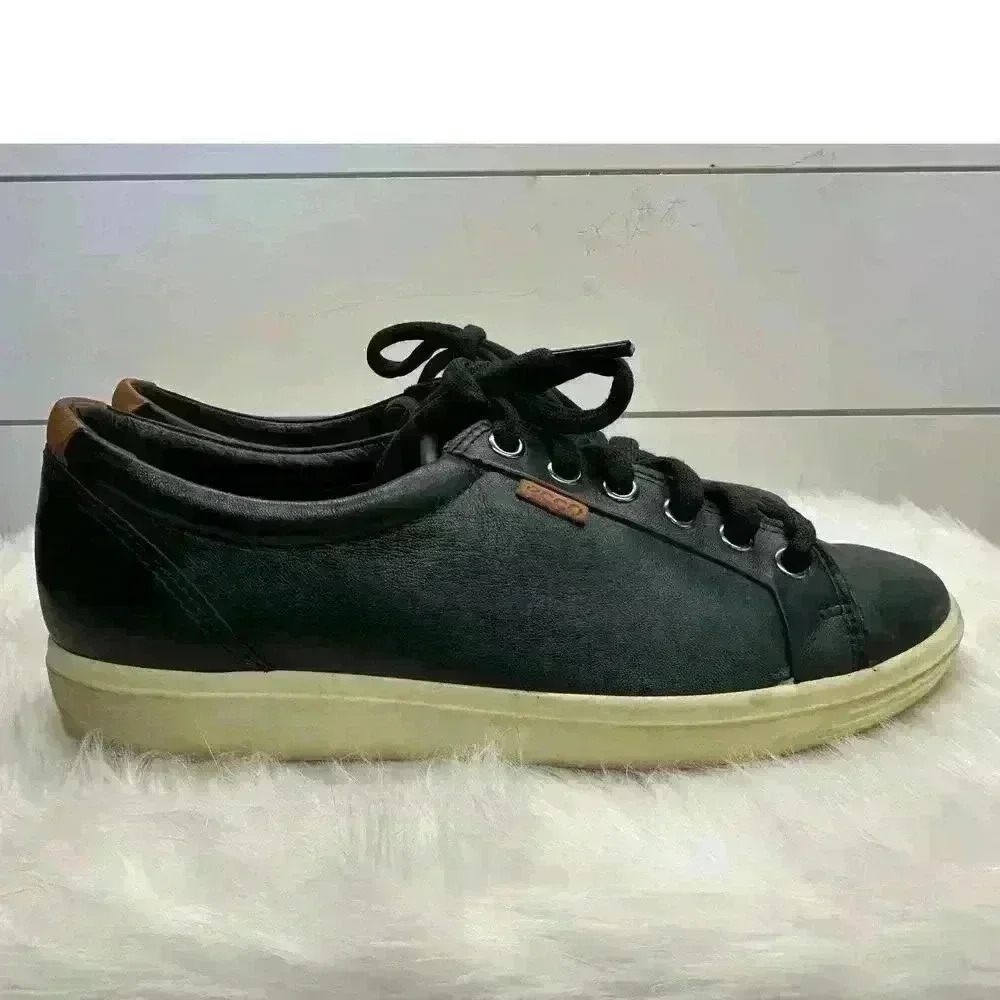 ECCO Men’s Comfort Lace up Soft Leather SNEAKERS US Size 8 - Picture 5 of 11